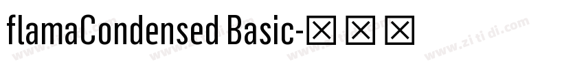 flamaCondensed Basic字体转换